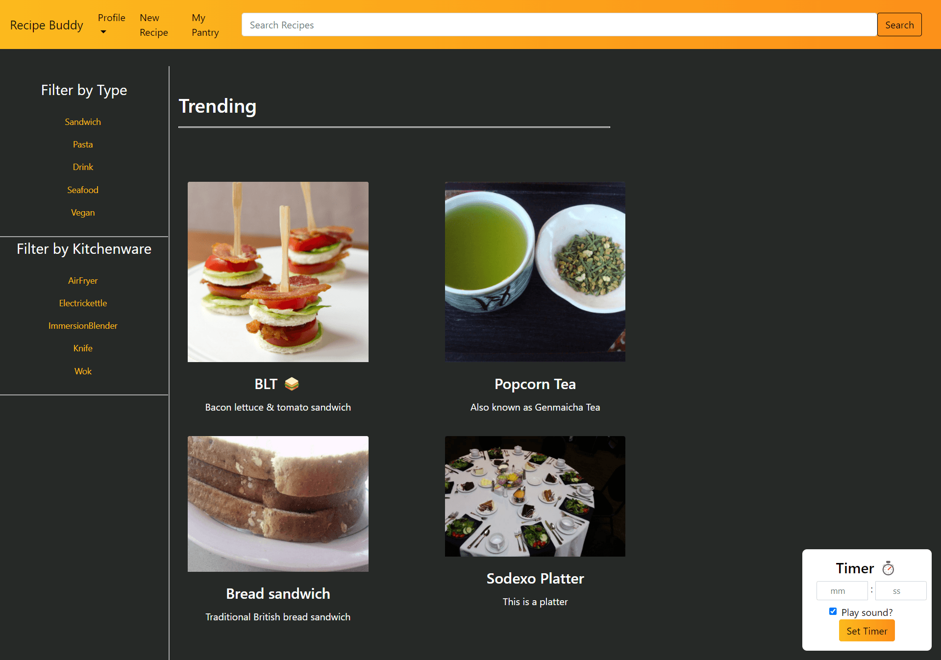 RecipeBuddy Demo