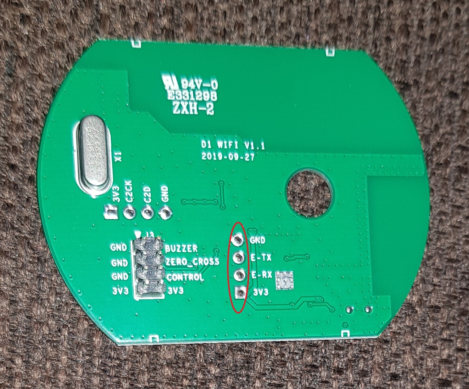 D1 Smart Dimmer Switch PCB 2